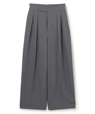 uncrave ドレープツイル ワイドパンツ ブルーグレー（佐藤晴美さん着用）