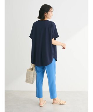 Green Parks 冷っとすずやか　フレンチスリーブスキッパー Dark Navy