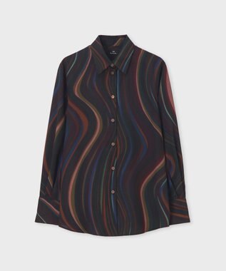 Paul Smith Winter Swirl プリント シャツ ブラック