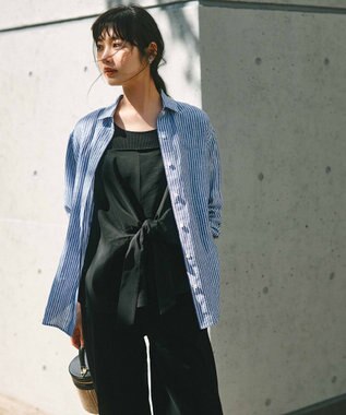 23区 S 【Oggi6月号掲載/新色追加】オーガニック コットンリブ タンクトップ ブラック系