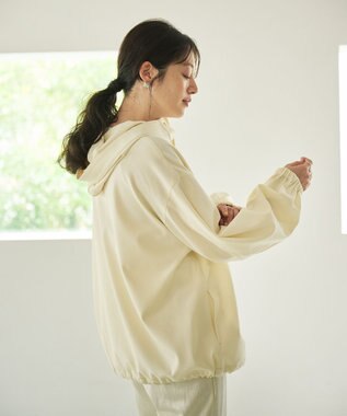 #Newans 【洗濯機可能】フ―ディーアノラック ホワイト