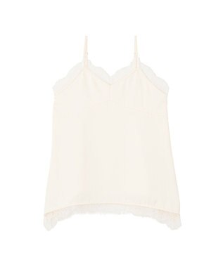 earth music&ecology 【予約】ランジェリーライクレースキャミ アイボリー