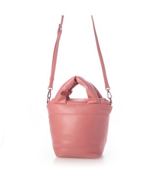 UNBILLION カシュカシュ cachecache / ポーチ付きパファーミニトートバッグ ピンク