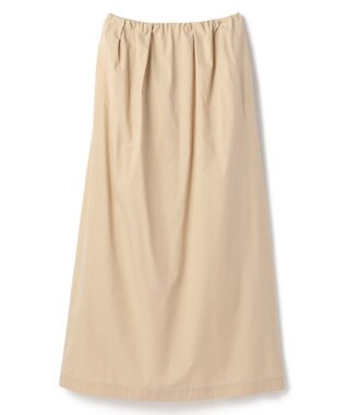 BEIGE， MALLOW / コットンタック イージーフレアスカート Beige
