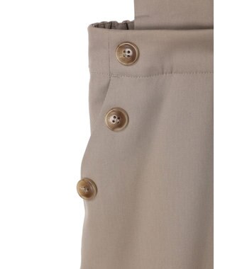 Green Parks ２ｗａｙデザインボタンサス付きパンツ Gray Beige