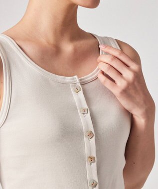 Paul Smith スクエアボタン タンクトップ アイボリー