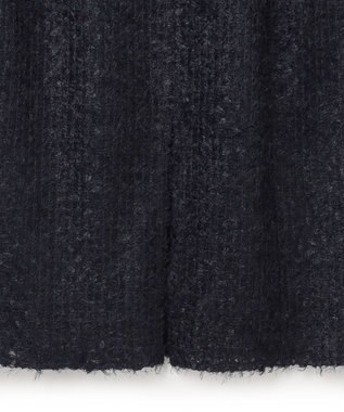 UNFILO L エアリーヤーン Iラインスカート ネイビー