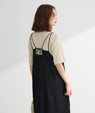 Green Parks Ｉ　ボリュームキャミワンピース Black