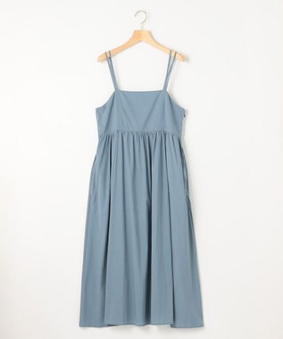 組曲 【矢野未希子さん着用】エアリーギャザー キャミソールワンピース ブルー系