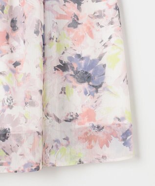 ANY SIS 【洗える】アクアフローラル スカート ピンク系