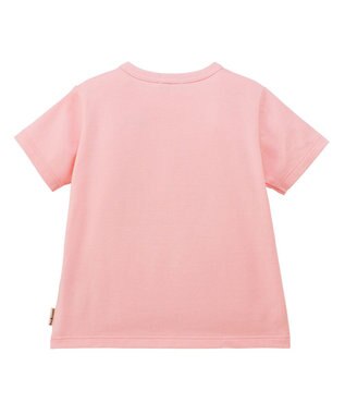 MIKI HOUSE HOT BISCUITS 【80-120cm】カラフルビーンズ フェイスプリント 半袖Tシャツ ピンク