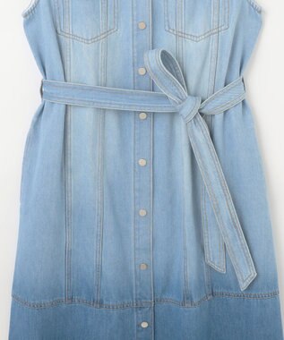 GRACE CONTINENTAL デニムストレートロングワンピース2 バイカラー