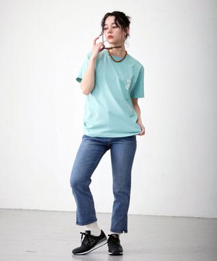 J.PRESS YORK STREET 【UNISEX】YALE × J.PRESS YORK STREET コラボTシャツ ピーコックグリーン系