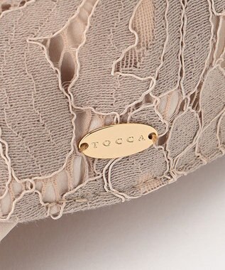 TOCCA 【つば部分UV90%以上カット・吸水速乾・抗菌防臭・洗える・サイズ調整可】LACE CAP リボンが外せる 2WAYレース素材キャップ ベージュ系