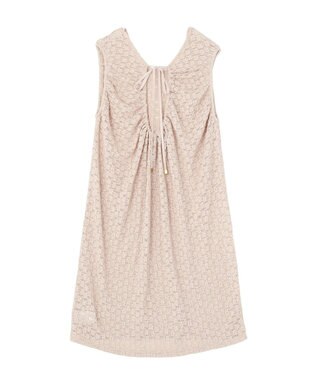 earth music&ecology 【2WAY】レースギャザーワンピース Beige