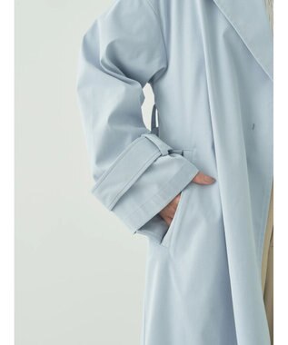 earth music&ecology 着流しロングトレンチ Sax