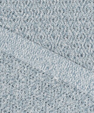 JOSEPH HOMME ドライコットンリンクス　半袖ニット サックスブルー系