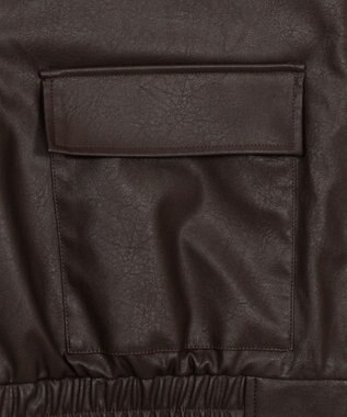 WEGO PUショートジャケット ブラウン