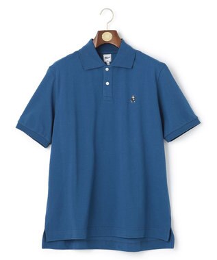 J.PRESS MEN 【Pennant Label】Garment Dyed Polo Shirt / Bulldog ダルブルー系