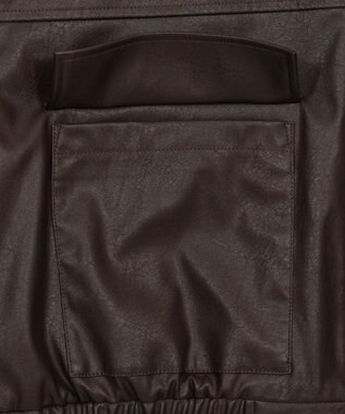 WEGO PUショートジャケット ブラウン