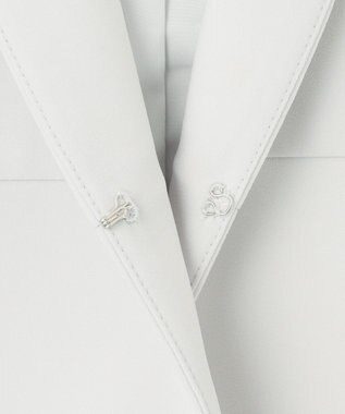 ANY SIS S 【セットアップ可】セレモニーダブルクロス ノーカラージャケット ライトグレー