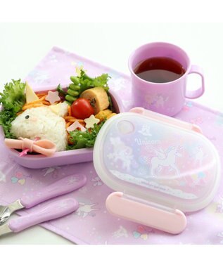 Mother garden マザーガーデン ユニコーン １段 お弁当箱 《ハピネス柄》 350mL 日本製 -