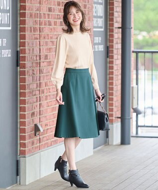 ANY SIS 【CICA加工】ケーブルポイント ニット アイボリー