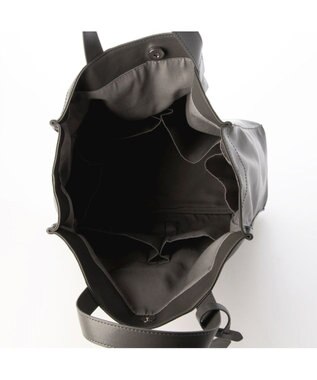 UNBILLION カシュカシュ cachecache / ガーメント合皮ショッパートートバッグ ダークグレー