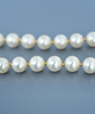 monshiro ラウンドガラスパールネックレス ホワイト