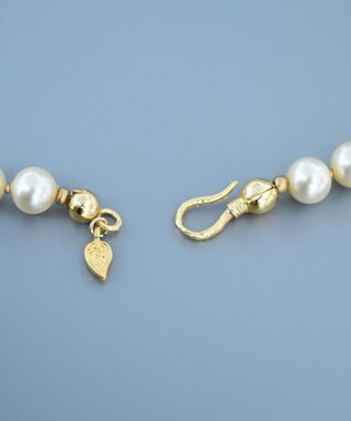 monshiro ラウンドガラスパールネックレス ホワイト