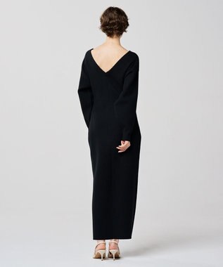 uncrave シルキーニット ワンピース（uncrave WHITE） ブラック