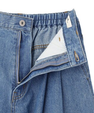 earth music&ecology イージータックワイドデニム Light Indigo