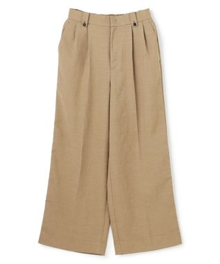 UNFILO 【セットアップ着用可】TENNEN TOUCH タックワイドパンツ カーキ