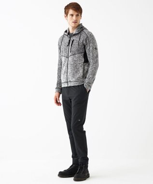 JOSEPH ABBOUD MOUNTAIN 【UNISEX】ランダムスラブリップ パーカー グレー系