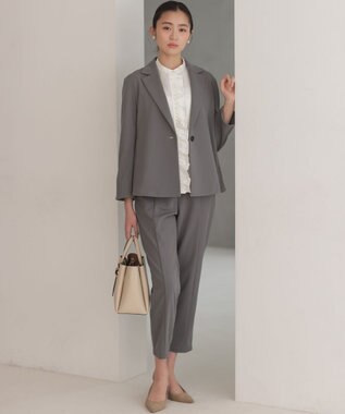 組曲 S 【先行予約・WEB限定】ツイルジャージーフリル カットソー ホワイト系