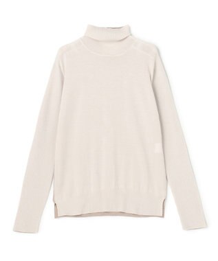 BEIGE， LA MONNAIE /  カラーブロッキングタートルニット Ecru × Lt.Taupe