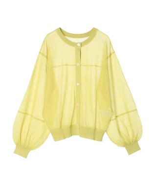 AMERICAN HOLIC 接触冷感２ＷＡＹシアーニットカーディガン Yellow