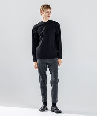 JOSEPH HOMME ハイゲージベアスムース　モックネック長袖Ｔシャツ ブラック系