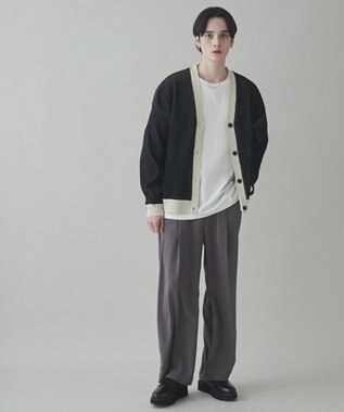 WEGO クリアライトリバーシブルカーディガン ホワイト