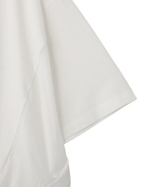 YECCA VECCA 裾ドロストデザインロゴTee Off White
