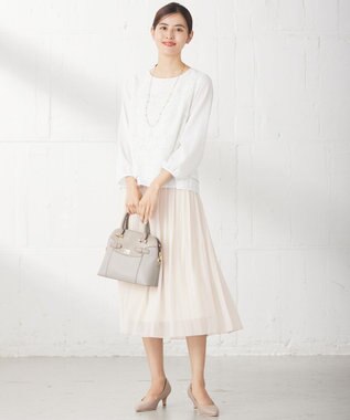 ANY SIS 【洗える】レイヤードレース ブラウス オフ