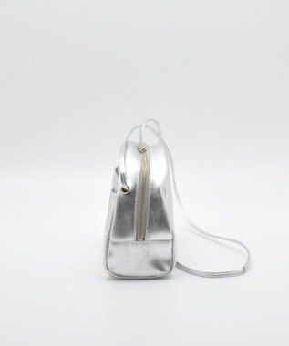 blancle メタリックレザー ハーフサークルショルダー SILVER