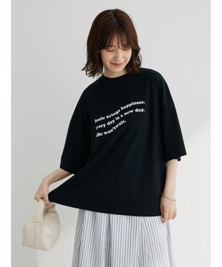 Green Parks ・Ｐｅｔｉｔ　Ｆｌｅｕｒ　ウェーブロゴｐｔＴシャツ Black