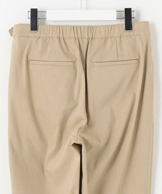 J.PRESS LADIES 【洗える】セルロースリネンストレッチ テーパード パンツ ベージュ系