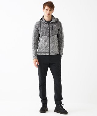 JOSEPH ABBOUD MOUNTAIN 【UNISEX】ランダムスラブリップ パーカー グレー系