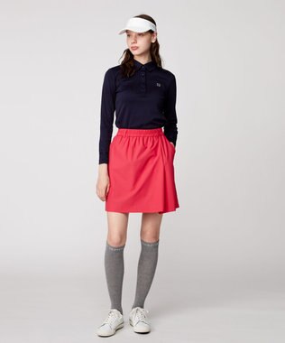 23区GOLF 【WOMEN】【吸水速乾・UVケア】エンブロイダリー長袖シャツ 1枚で決まる 動きやすさ◎ ネイビー系