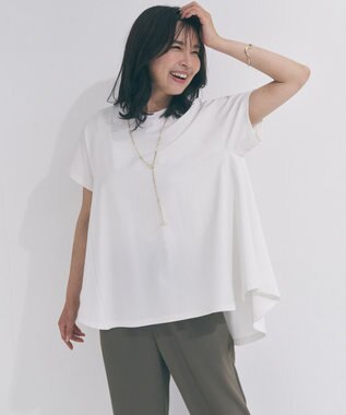 UNFILO 【一部店舗限定カラー】BEAUTY FORM-T フレアTシャツ オフ