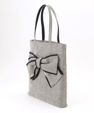 TOCCA 【A4サイズ対応・一部カラー撥水】T CADEAU NEW BAG フラットトートバッグ ヘリンボーン柄