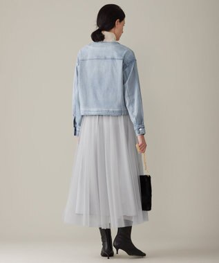 自由区 L 【洗える】ウスカルデニム ジャケット ライトインディゴ