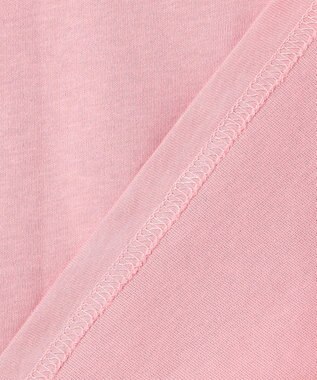 ANY KIDS 【綿100%】ひんやり フレンチスリーブ サガラ刺繡Tシャツ ピンク×ウサギ
